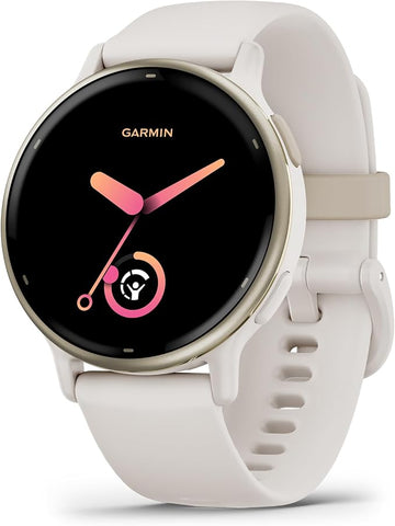 Garmin vívoactive® 5, Health & Fitness GPS Smartwatch, 42mm, Ivory 24/7 Health Monitoring, Built-In Sports Apps, Sleep Coach, Body Battery™ Energy Monitoring, Workout Benefit & Recovery Time
